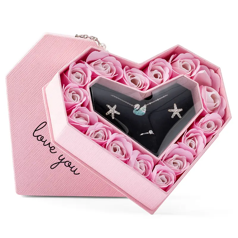 Coffret Cadeau Rose Eternelle avec bijou