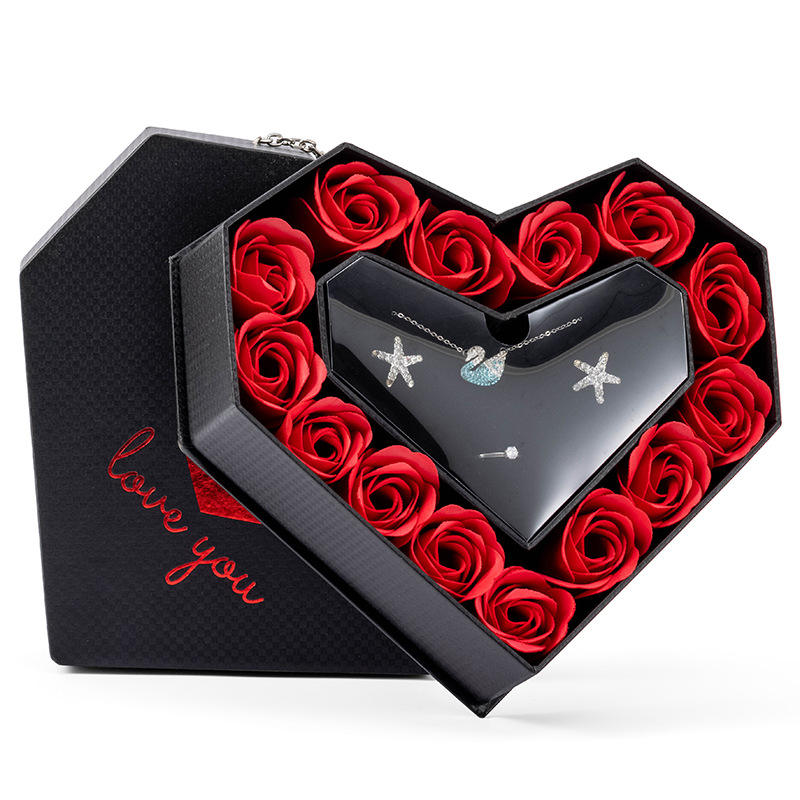 Coffret Cadeau Rose Eternelle avec bijou