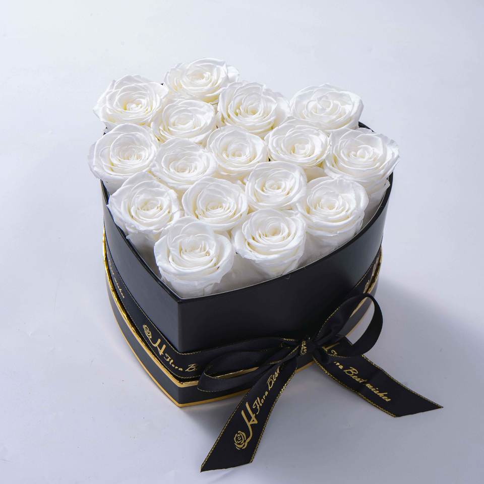 Rose Éternelle en Coffret Cœur – Un Cadeau qui Dure